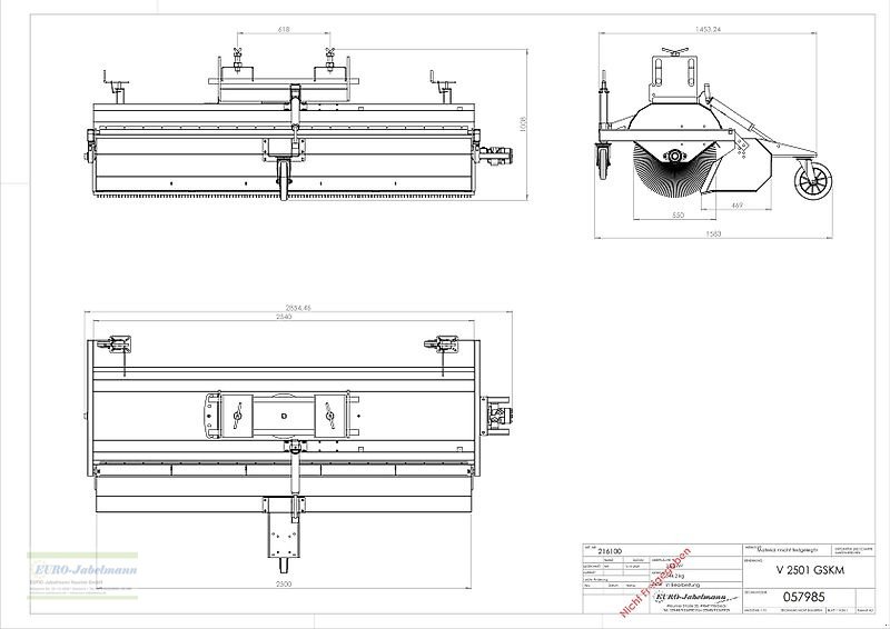 Kehrmaschine a típus EURO-Jabelmann Kehrmaschinen, NEU, Breiten 1500 - 2500 mm, eigene Herstellung, für Schlepper + Stapler, Neumaschine ekkor: Itterbeck (Kép 27)