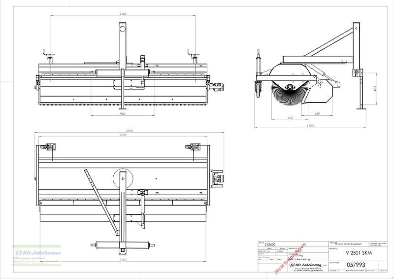 Kehrmaschine a típus EURO-Jabelmann Kehrmaschinen, NEU, Breiten 1500 - 2500 mm, eigene Herstellung, für Schlepper + Stapler, Neumaschine ekkor: Itterbeck (Kép 18)