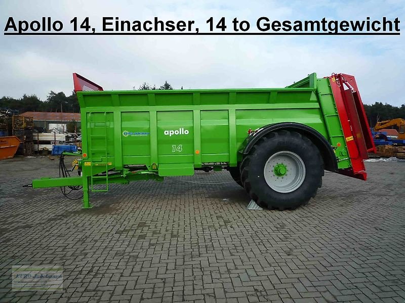 Dungstreuer of the type Unia Stalldungstreuer, Miststreuer, Apollo, Einachser, 9-13 t., Neumaschine in Itterbeck (Picture 7)