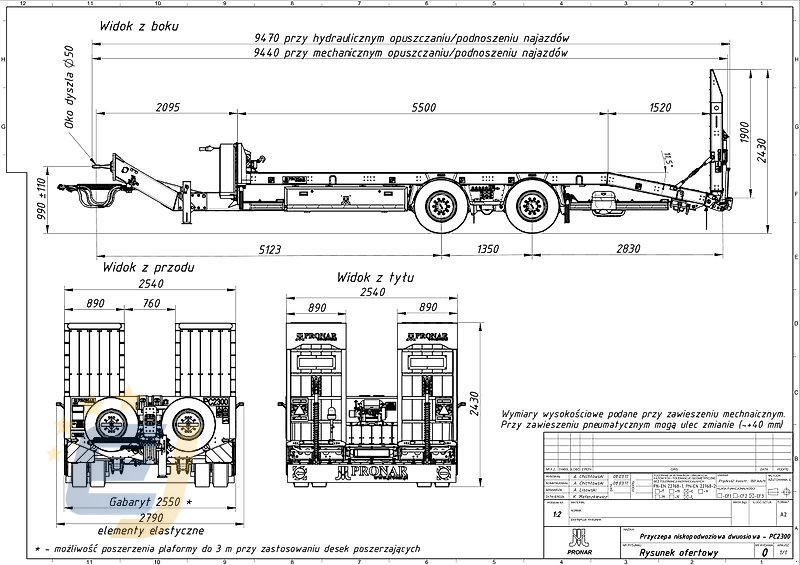 Tieflader del tipo PRONAR Tieflader PC 2300,18 to, 100 km/h, NEU, Gebrauchtmaschine en Itterbeck (Imagen 15)