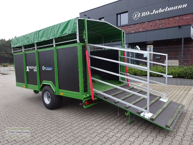 Anhänger typu PRONAR Viehtransportanhänger Kurier TO 46, 5,5 to, Auflauf- + Druckluftbremse, NEU, Neumaschine v Itterbeck (Obrázek 8)