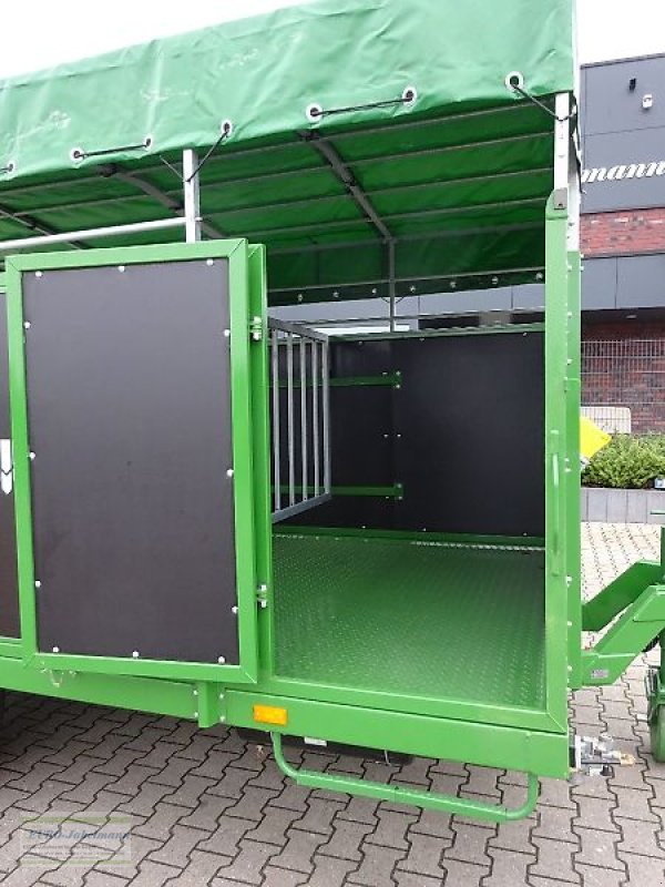 Anhänger Türe ait PRONAR Viehtransportanhänger TO46 (Kurier 6), 5,5 to, NEU, Neumaschine içinde Itterbeck (resim 14)
