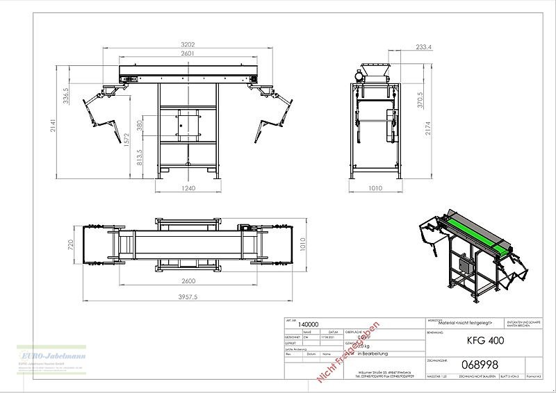 Lagertechnik typu EURO-Jabelmann Kistenfüllgerät KFG 400, NEU, Neumaschine v Itterbeck (Obrázek 4)
