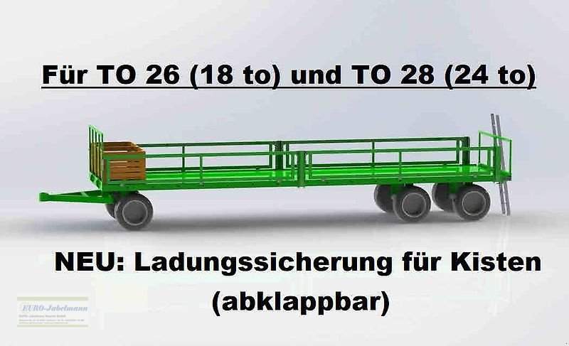 Ballentransportwagen typu PRONAR 3-achs Anhänger, Ballenwagen, Strohwagen, TO 26; 18,0 to, NEU, Neumaschine v Itterbeck (Obrázek 21)