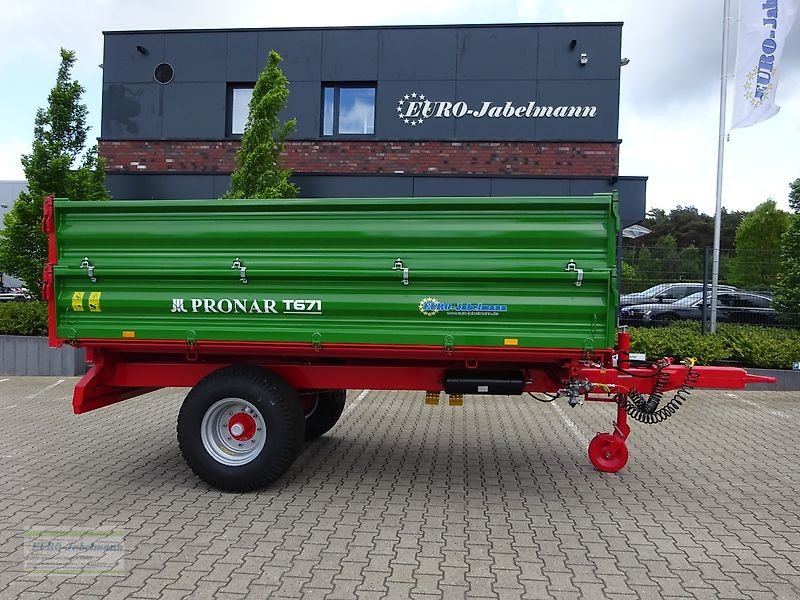 Kipper typu PRONAR T671 (7,4 to. z.GG.), Ein-Achs-Dreiseitenkipper, Einachskipper, Kipperanhänger, Einachser Kipper, Landwirtschaftlicher Kipper, Neumaschine w Itterbeck (Zdjęcie 7)