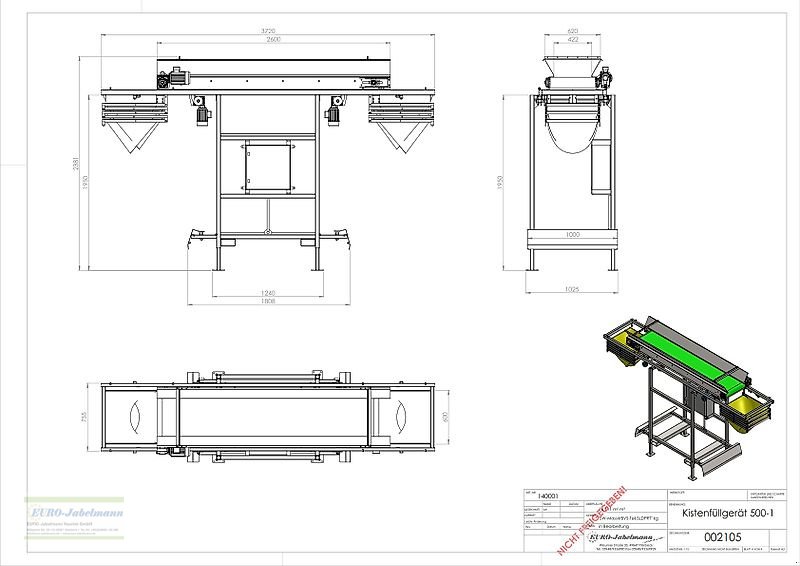 Lagertechnik a típus EURO-Jabelmann Kistenfüllgerät KFG 500-1, NEU, Neumaschine ekkor: Itterbeck (Kép 11)