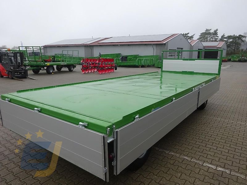 Tieflader del tipo PRONAR 3-achs Plattformwagen mit Alu-Bordwände NEU, Neumaschine In Itterbeck (Immagine 17)