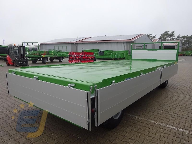 Tieflader del tipo PRONAR 3-achs Plattformwagen mit Alu-Bordwände NEU, Neumaschine In Itterbeck (Immagine 16)