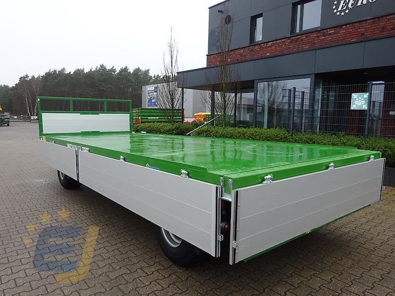 Tieflader del tipo PRONAR 3-achs Plattformwagen mit Alu-Bordwände NEU, Neumaschine In Itterbeck (Immagine 14)