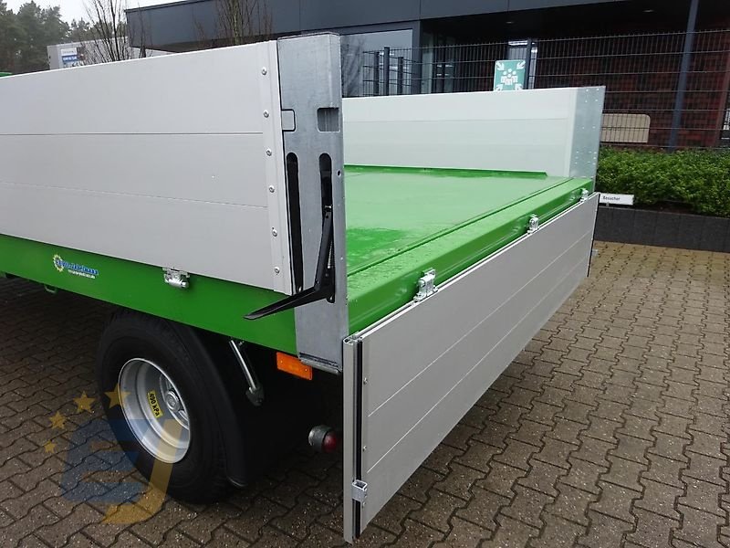 Tieflader del tipo PRONAR 3-achs Plattformwagen mit Alu-Bordwände NEU, Neumaschine In Itterbeck (Immagine 8)