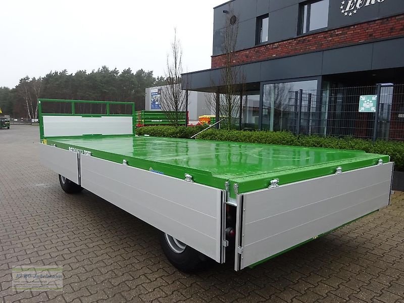 Tieflader tip PRONAR 3-achs Plattformwagen mit Alu-Bordwände TO 26, 18 to, NEU, Neumaschine in Itterbeck (Poză 14)
