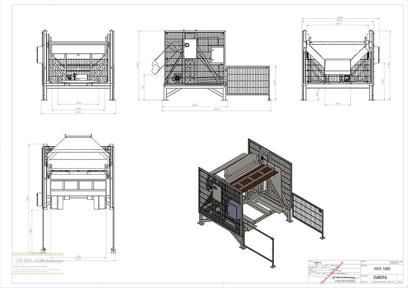 Lagertechnik a típus EURO-Jabelmann Kistenkippgerät KKG 135 ° (1600), NEU, Neumaschine ekkor: Itterbeck (Kép 5)