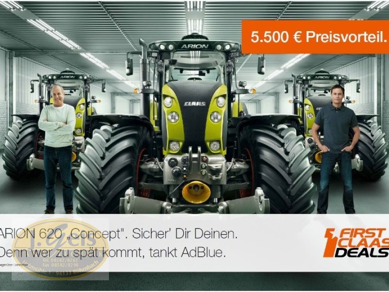 Traktor des Typs CLAAS Arion 620 "Concept" Sondermodell, Neumaschine in Röhrnbach (Bild 1)