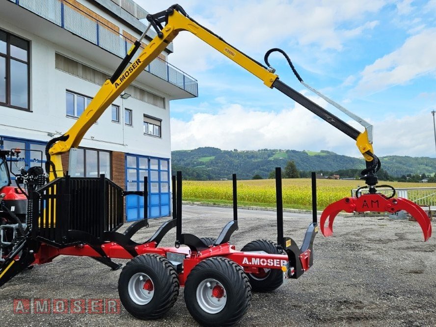 Rückewagen & Rückeanhänger Türe ait A. Moser MHL-9 Lenkachse mit MKD-6,9, Neumaschine içinde Altmünster (resim 1)
