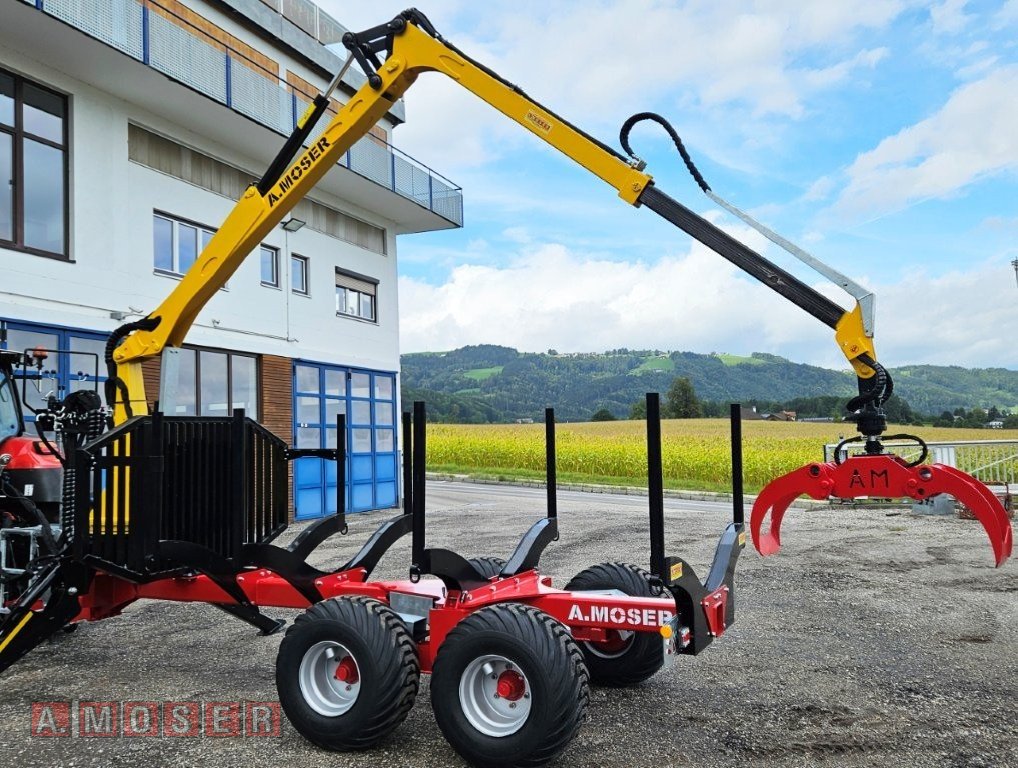 Rückewagen & Rückeanhänger Türe ait A. Moser MHL-9 Lenkachse mit MKD-6,9, Neumaschine içinde Altmünster (resim 5)