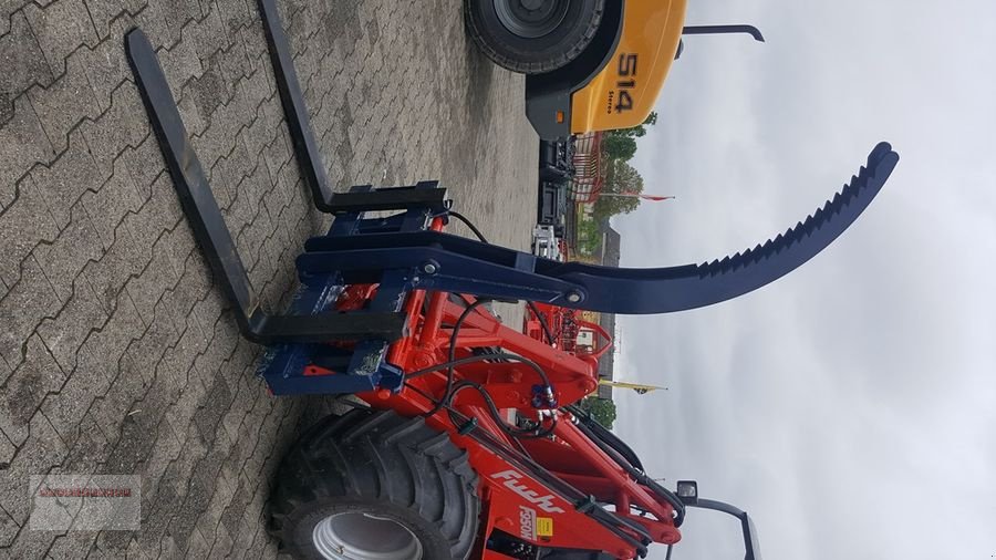 Hoflader tip Fuchs Holzgreifer Palettengabel mit Niederhalter hydrl, Gebrauchtmaschine in Tarsdorf (Poză 8)